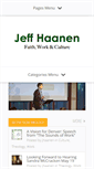 Mobile Screenshot of jeffhaanen.com